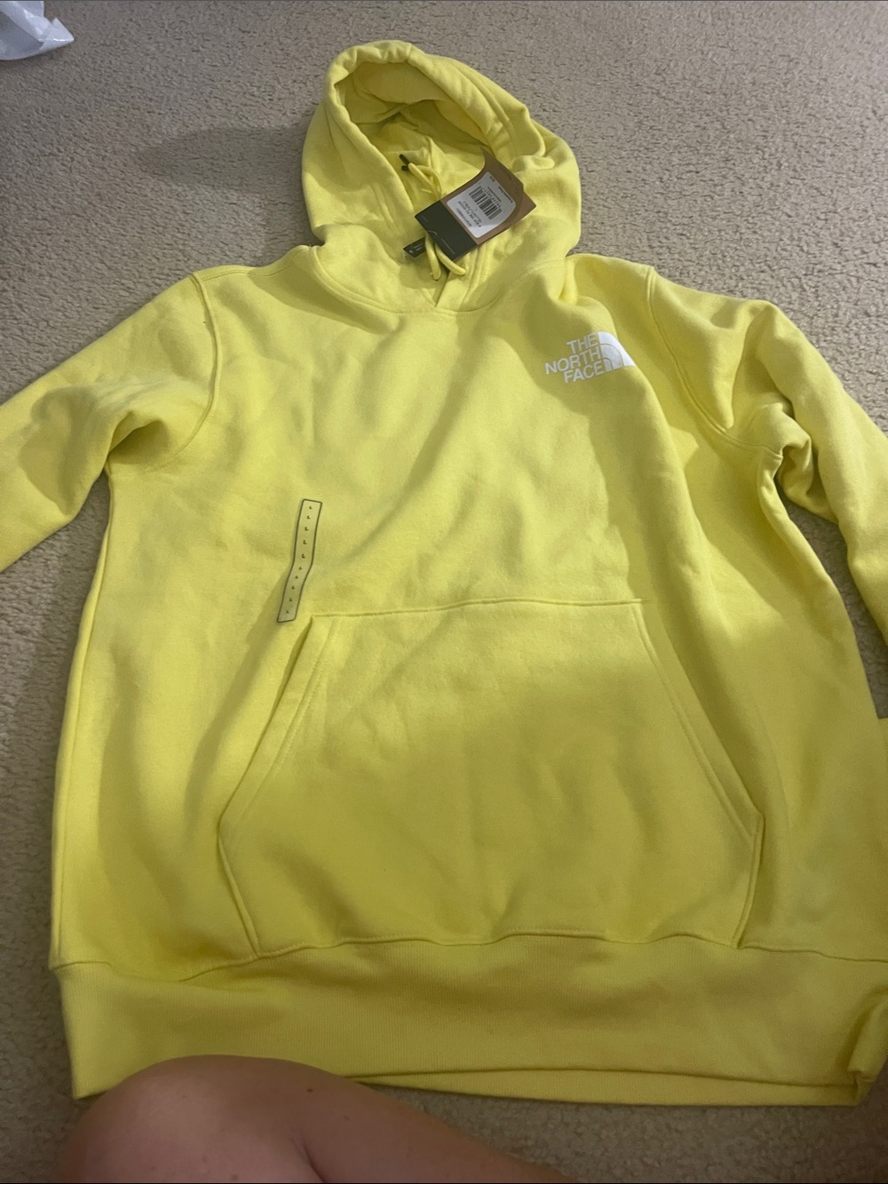 The North Face Men's Crewneck Hoodie - Bright Yellow